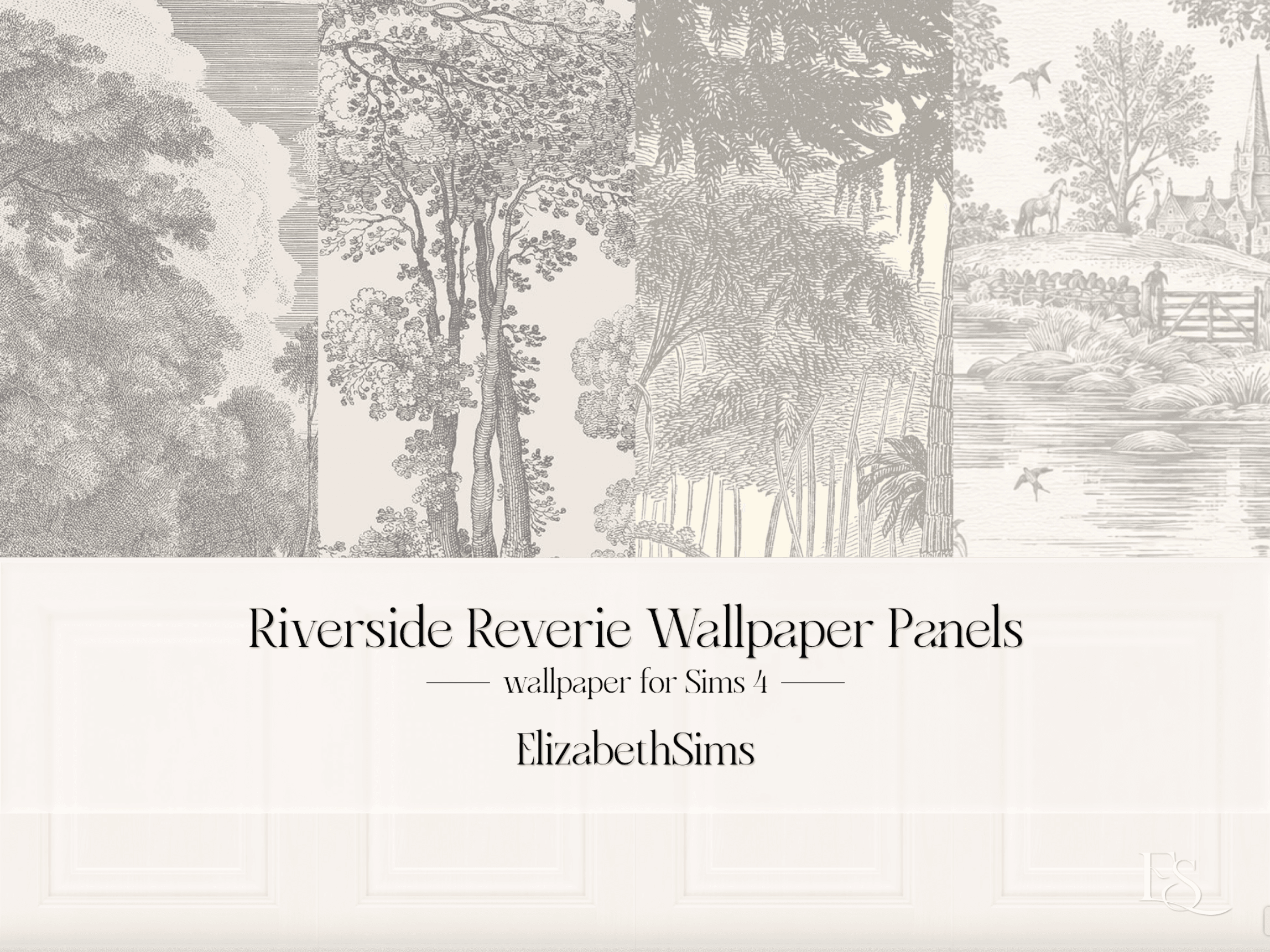Обои панно Riverside Reverie Wallpaper Panels